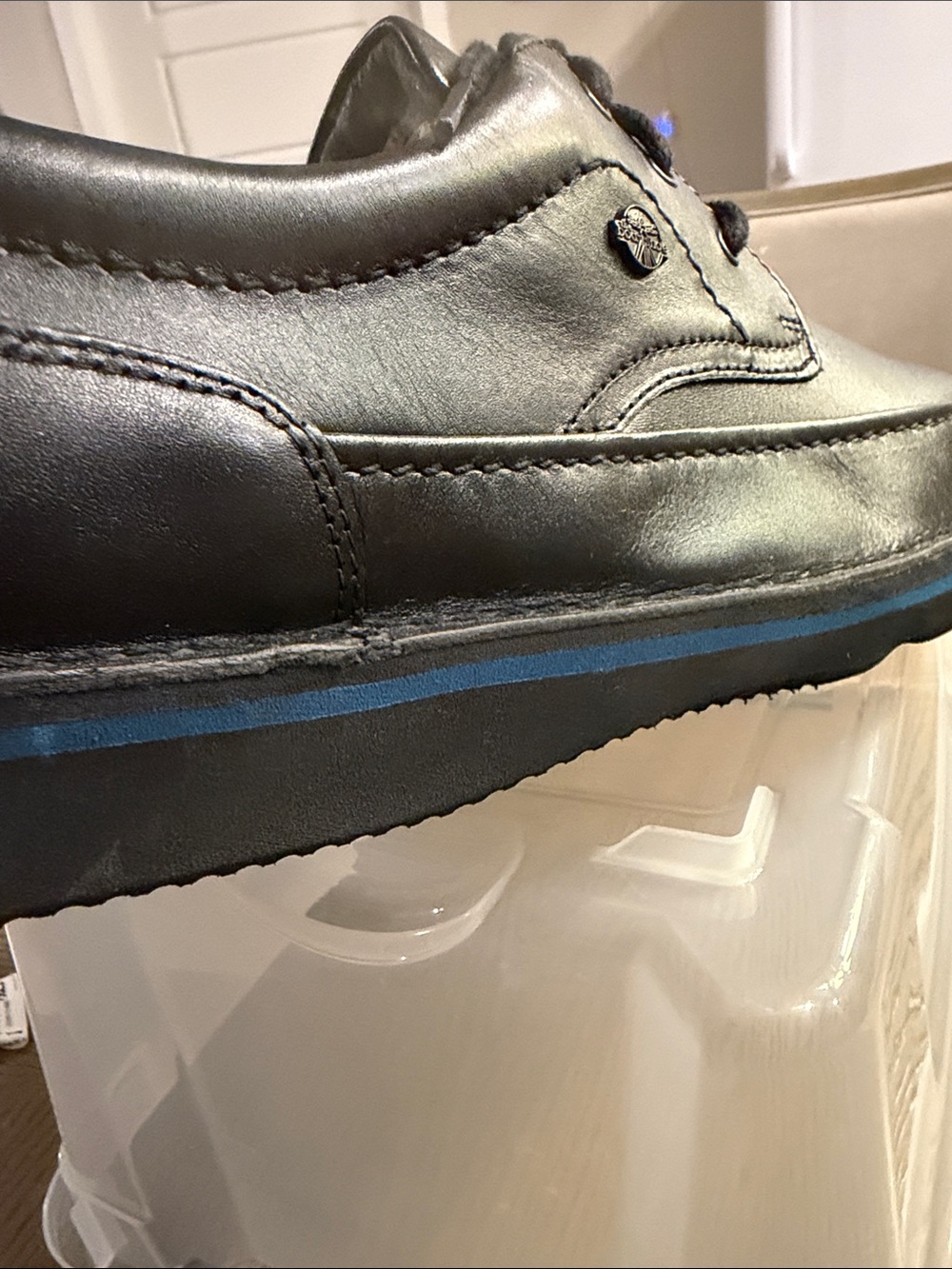 Hush Puppies The Body Shop Men's Black Lace-Up Oxford Shoes - Picture 7 of 8